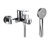 Laufen NEJA Mitigeur de bain, apparent, saillie 160mm, avec accessoires, chromé, H3215170041311