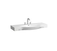 LAUFEN Palace Lavabo, avec porte-serviettes, 1 trou pour robinet, avec trop-plein, 1 côté découpable, 1200x510mm, H8127040001351