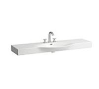 LAUFEN Palace vasque 8117060001081 150x51cm, non coupé, blanc , 3 trous de robinetterie