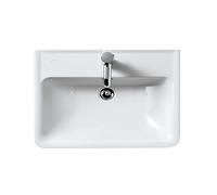 LAUFEN PRO A lavabo, 1 trou pour robinet, avec trop-plein, 600x480mm, H8189520001041, Couleur: Blanc