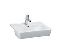 Laufen PRO A lavabo semi-encastrÃ©, 1 trou pour robinet, avec trop-plein, 560x440mm, blanc, H8129610001041 - H8129610001041