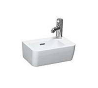 LAUFEN PRO A lave-mains, 1 trou de robinetterie à droite, avec trop-plein, 360x250mm, H8169550001061, Couleur: Blanc