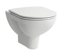 Laufen Pro WC suspendu H8669510000001 – sans rebord, abattant, fixation ouverte, 6/3 l, blanc