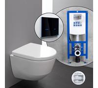 LAUFEN Pro Compact Pack complet cuvette suspendue et bâti-support neeos,, H8209654000001+16746BM#SET,