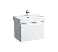 Laufen Pro S Meuble sous-lavabo, 1 tiroir et tiroir intÃ©rieur, pour lavabo H818959, 550x370x390mm, H483032095, Coloris: Neige (blanc mat) - H4830320954631