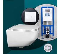 LAUFEN Pro Pack complet cuvette suspendue et bâti-support neeos,, H8209660000001+16601WH#SET,