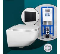LAUFEN Pro Pack complet cuvette suspendue et bâti-support neeos,, H8209664000001+16791BM#SET,