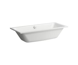 LAUFEN Pro S Baignoire à encastrer, acier émaillé, 1700x750x410mm, H2261807570401, Couleur: Blanc mat