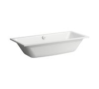 LAUFEN Pro S Baignoire à encastrer, acier émaillé, 1800x800x410mm, H2271800000401, Couleur: Blanc