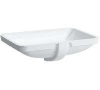 LAUFEN PRO S lavabo encastré, sans trou pour robinet, avec trop-plein, 645x450mm, US fermé, H8119690001091, Couleur: Blanc