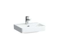 LAUFEN PRO S lave-mains, 1 trou de robinetterie, avec trop-plein, 450x340mm, H8159610001041, Couleur: Blanc