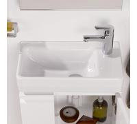 LAUFEN PRO S lave-mains, bassin gauche, 1 trou de robinetterie, avec trop-plein, 480x280mm, H8159540001041, Couleur: Blanc