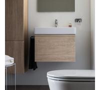 Laufen Pro S Meuble sous-lavabo, 1 tiroir et tiroir intÃ©rieur, pour lavabo H810963, 570x450x390mm, H483372096, Coloris: DÃ©cor chÃªne clair - H4833720964791