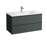 LAUFEN Pro S Set Lani Set complet 1000, lavabo avec meuble sous-lavabo, 1000x500x540mm, H8649672661041, Couleur: Trafic gris