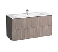 LAUFEN Pro S Vasque à poser avec meuble sous-vasque 120 cm H8649632621041 Ensemble vasque, 2 tiroirs, 120x50cm, 1 trou pour robinet, orme clair