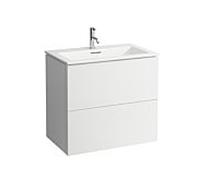 Laufen Pro S Vasque à poser avec meuble sous-vasque H8603356401041 , 80x50cm, avec trop-plein, avec 1 trou de robinetterie, blanc mat