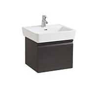 Laufen Pro A Meuble sous-lavabo, 1 tiroir et tiroir intÃ©rieur, pour lavabo H818951, 390x470x450mm, H483024095, Coloris: wengÃ© - H4830240954231