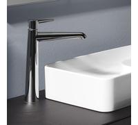 LAUFEN PURE Mitigeur monocommandé pour lavabo, Eco+, bec fixe, saillie 190 mm, sans vidage, HF901714100000, Couleur: chrome