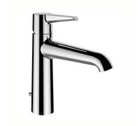 Laufen PURE Mitigeur monocommandé pour lavabo, Eco+, bec fixe, saillie 140 mm, avec vidage, chromé, Coloris: chrome - HF901703100000