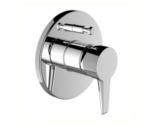 LAUFEN PURE Set de montage final pour mitigeur de douche à encastrer, avec inverseur, 2 consommateurs, HF901779100000, Couleur: chrome