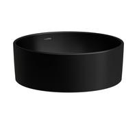 Laufen Savoy lavabo 38x38 cm ronde à poser noir H8129417161121