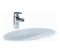 Laufen Savoy lavabo encastré sous plan 54,5x42x20,5cm sans trou de robinet trop-plein dissimulé émaillé 2 faces céramique blanc h8131920001551