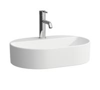 LAUFEN Savoy vasque, 380x550x130mm, ovale, sans trop-plein, 1 trou pour robinet, H8129457571111, Couleur: Blanc mat