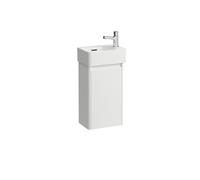 LAUFEN Set complet 340, VAL Lave-mains, 1 trou de robinetterie à droite, avec trop-plein, incl. meuble sous-lavabo BASE 2.0, 1 porte à droite, 340x220x635mm, H8612802601061, Couleur: Blanc mat