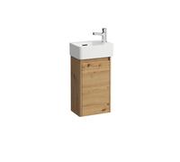 LAUFEN Set complet 340, VAL Lave-mains, 1 trou de robinetterie à droite, avec trop-plein, incl. meuble sous-lavabo BASE 2.0, 1 porte à droite, 340x220x635mm, H8612802671061, Couleur: ChÃªne sauvage
