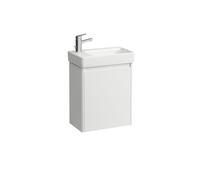 LAUFEN Set complet 480, lave-mains Pro S, 1 trou de robinetterie à gauche, avec trop-plein, incl. meuble sous-lavabo BASE 2.0, 1 porte à gauche, 480x280x680mm, H8659652611041, Couleur: Blanc brillant