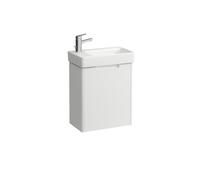 LAUFEN Set complet 480, Pro S Lave-mains, 1 trou de robinetterie à gauche, avec trop-plein, incl. meuble sous-lavabo Juna, 1 porte à gauche, 480x280x680mm, H8659662601041, Couleur: Blanc mat