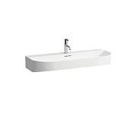 LAUFEN Sonar H8163477571041 lavabo H8163477571041 100x42cm, dessous du sol, mural, avec trop - plein, avec 2000 trou de coulée, blanc mat