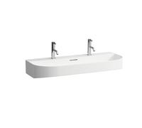 LAUFEN Sonar H8163474001071 lavabo H8163474001071 100x42cm, dessous du sol, monté au mur, avec trop - plein, avec 2 trous de coulée, LCC