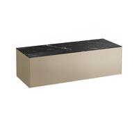 LAUFEN Caisson à tiroirs / buffet H4054200341401 117,5x34x45,5cm, buffet sans découpe, or / Nero Marquina