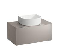 Laufen Tiroir Sonar H4054110340421 – 1 tiroir, découpe au milieu, titane, pour lavabos 812340–812343