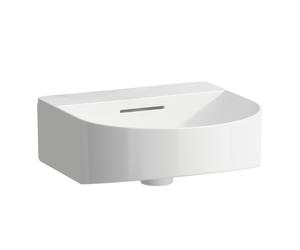 LAUFEN Sondeur mobile Lave-mains, sans trou pour robinet, avec trop-plein, 410x420mm, avec couvercle de valve, blanc, H8153417571091, Couleur: Neige (blanc mat)