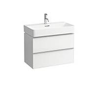 LAUFEN Space pour meuble sous-lavabo Val, 2 tiroirs Soft-Close, 735x410mm, H4101821601001, Couleur: Neige (blanc mat)