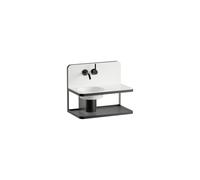 LAUFEN STEEL19 Plan de toilette, suspendu, tablette à droite, sans percement pour la robinetterie, sans trop-plein, 600x360x497mm, blanc brillant, H580ST20001121