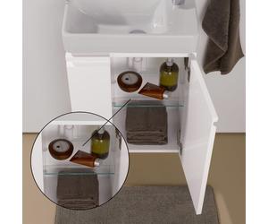 LAUFEN Tablette en verre pour meuble sous-lave-mains Pro S, H4961091100001,