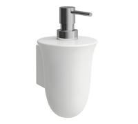 LAUFEN The New Classic Distributeur de savon, céramique saphir, H8738557570001, Couleur: Neige (blanc mat)