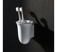 LAUFEN Porte-brosse à dents The New Classic H8738547570001 céramique saphir Neige (blanc mat)