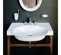 Laufen The New Classic lavabo, encastrÃ©, avec trop-plein, 3 trous pour robinet, 800x480mm, H813855, Coloris: Blanc - H8138550001081