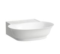 LAUFEN The New Classic lave-mains à poser, sans trop-plein, US. polie, sans trou pour robinet, 500x450mm, H8168520001421, Couleur: Blanc