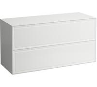 Laufen Buffet The New Classic - 1175x455x600 mm, 2 tiroirs, sans découpe - Neige (blanc mat)