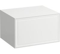 Laufen Meuble latéral The New Classic 575x455x345 mm 1 tiroir sans découpe Blanc brillant