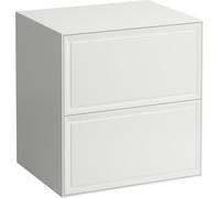 Laufen Buffet bas The New Classic – 2 tiroirs sans découpe 575x455x600 mm Neige (blanc mat)