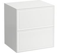 Laufen Buffet The New Classic – 2 tiroirs, sans découpe, 575×455×600 mm – Blanc brillant