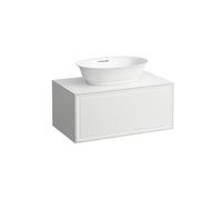 LAUFEN The New Classic Sideboard, 1 tiroir, 775x455x345mm, pour bac de lavage H812852/3, H4060110851701, Couleur: Neige (blanc mat)