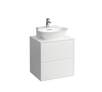 LAUFEN The New Classic Sideboard, 2 tiroirs, 575x455x600mm,pour lave-mains à poser H816852, H4060040856271, Couleur: Trafic gris