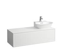 LAUFEN The New Classic Sideboard, découpe à droite, 1175x455x345mm, 1 tiroir, pour lave-mains à poser H816852, H4060860856281, Couleur: Chêne noirci